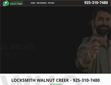 Tablet Screenshot of locksmithwalnutcreek.com